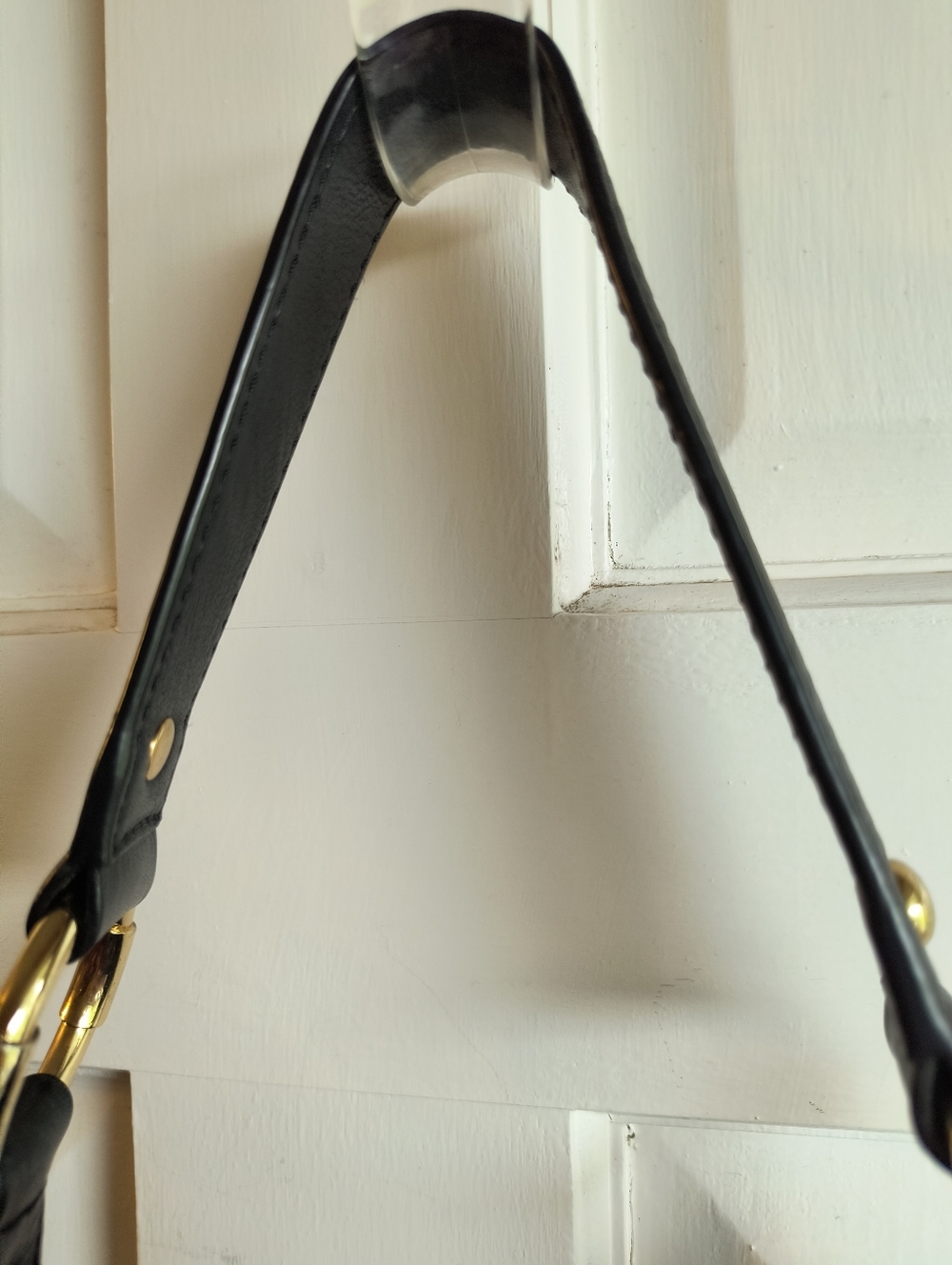 Michael Kors Fulton Large Black Leather Shoulder Bucket Bag EUC - Picture 7 of 13